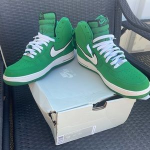 Nike Air Force 1 High Top '07 AF1 Mens 12 Pine Green White 315121-301. Brand new